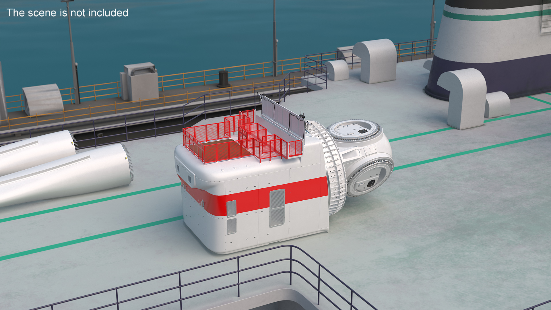 3D Nacelle for Offshore Wind Turbine model