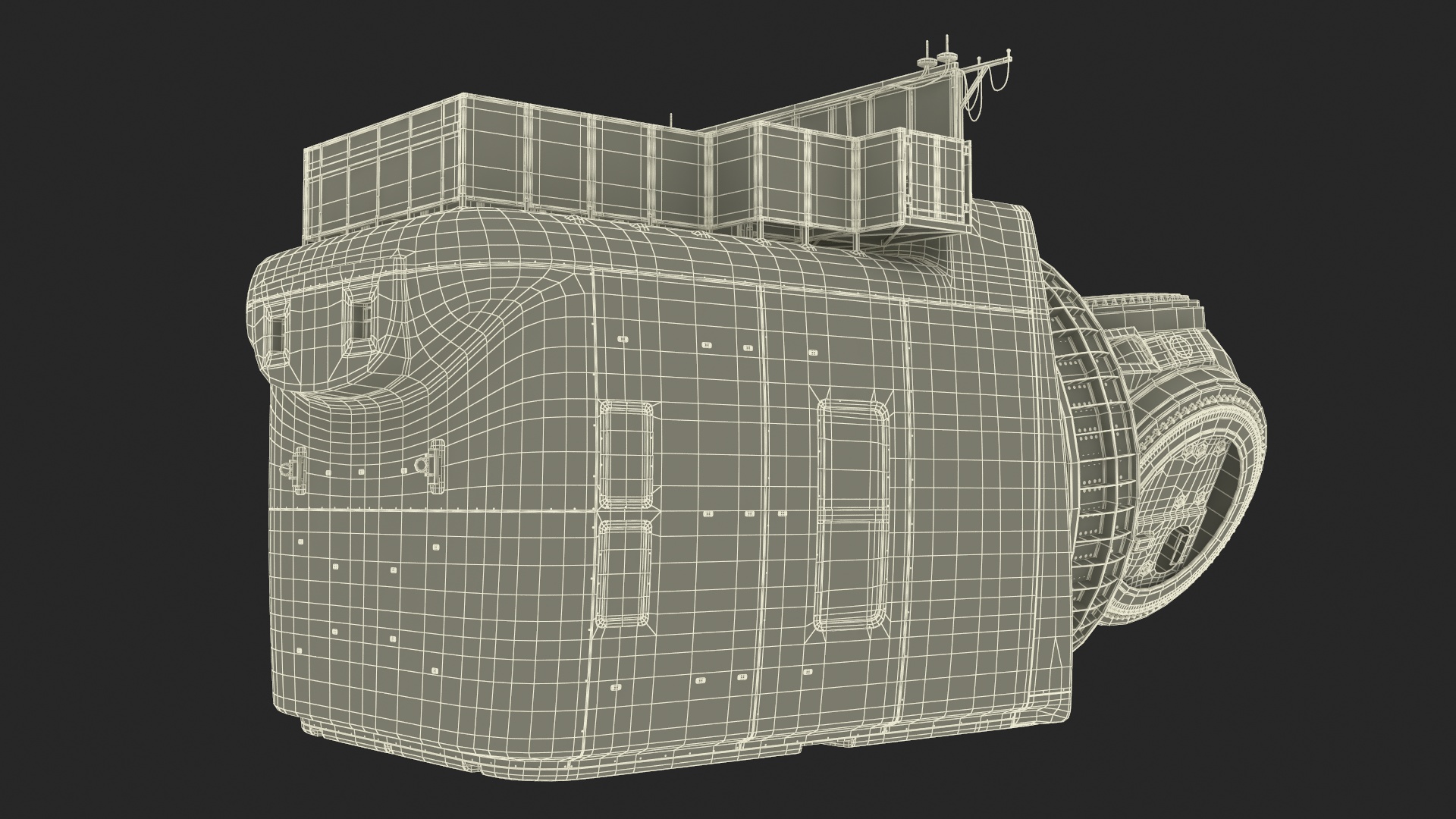 3D Nacelle for Offshore Wind Turbine model