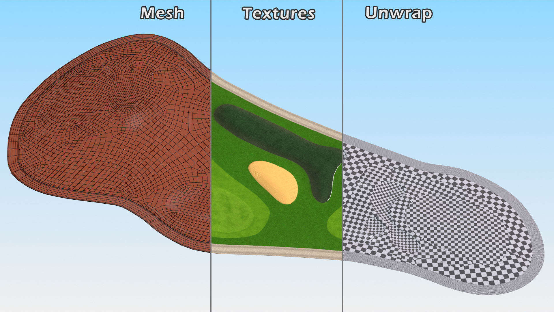 3D model Golf Course Fur