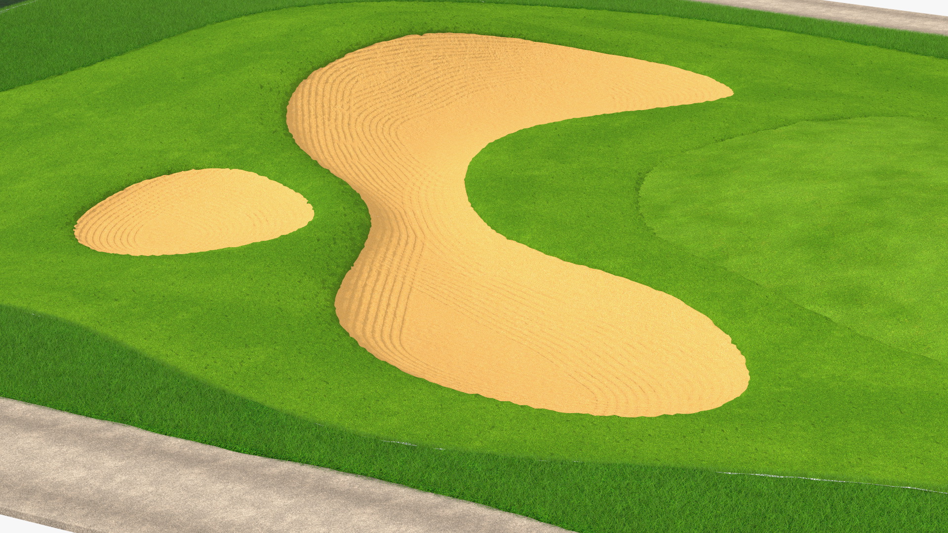 3D model Golf Course Fur