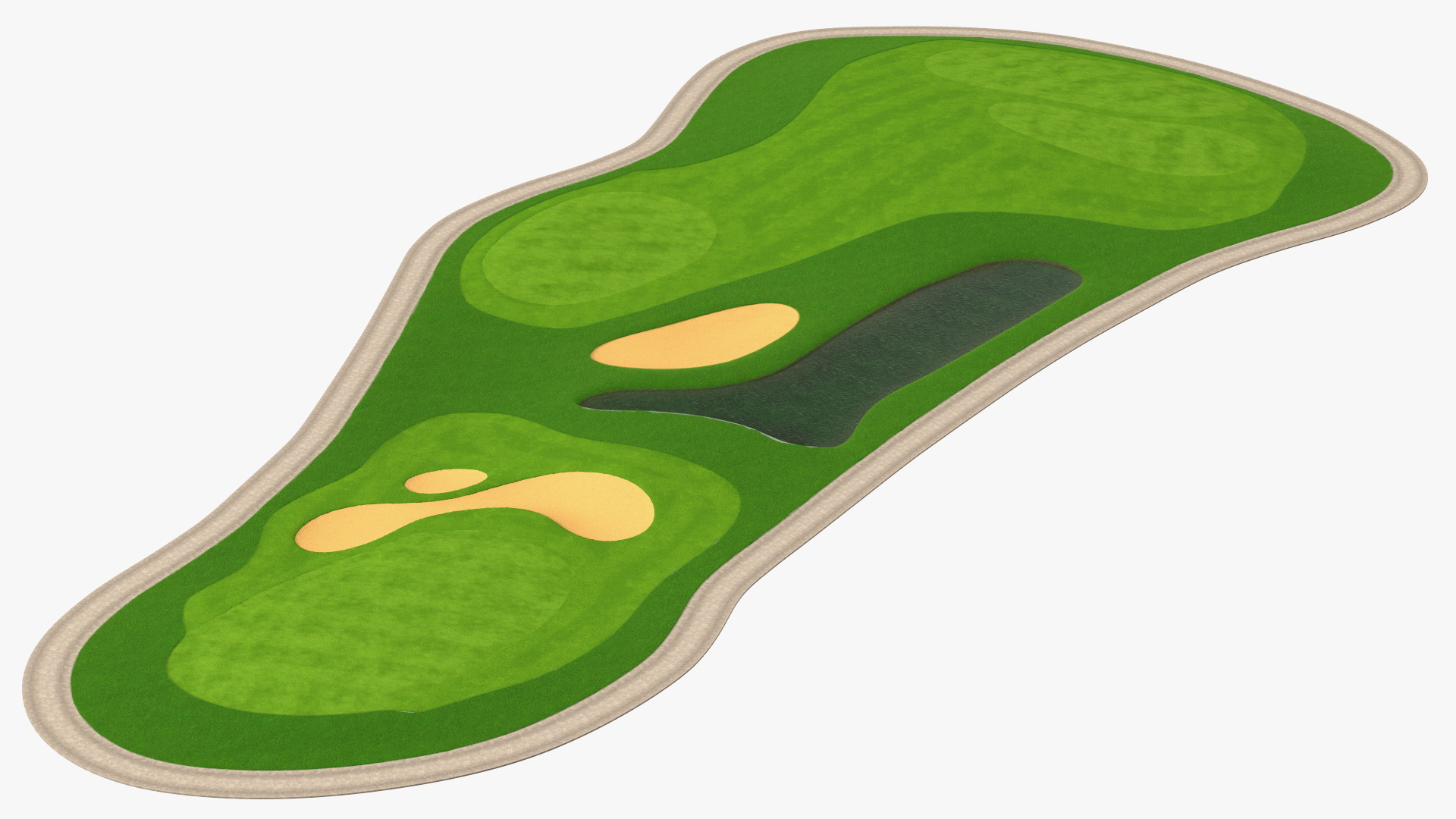 3D model Golf Course Fur
