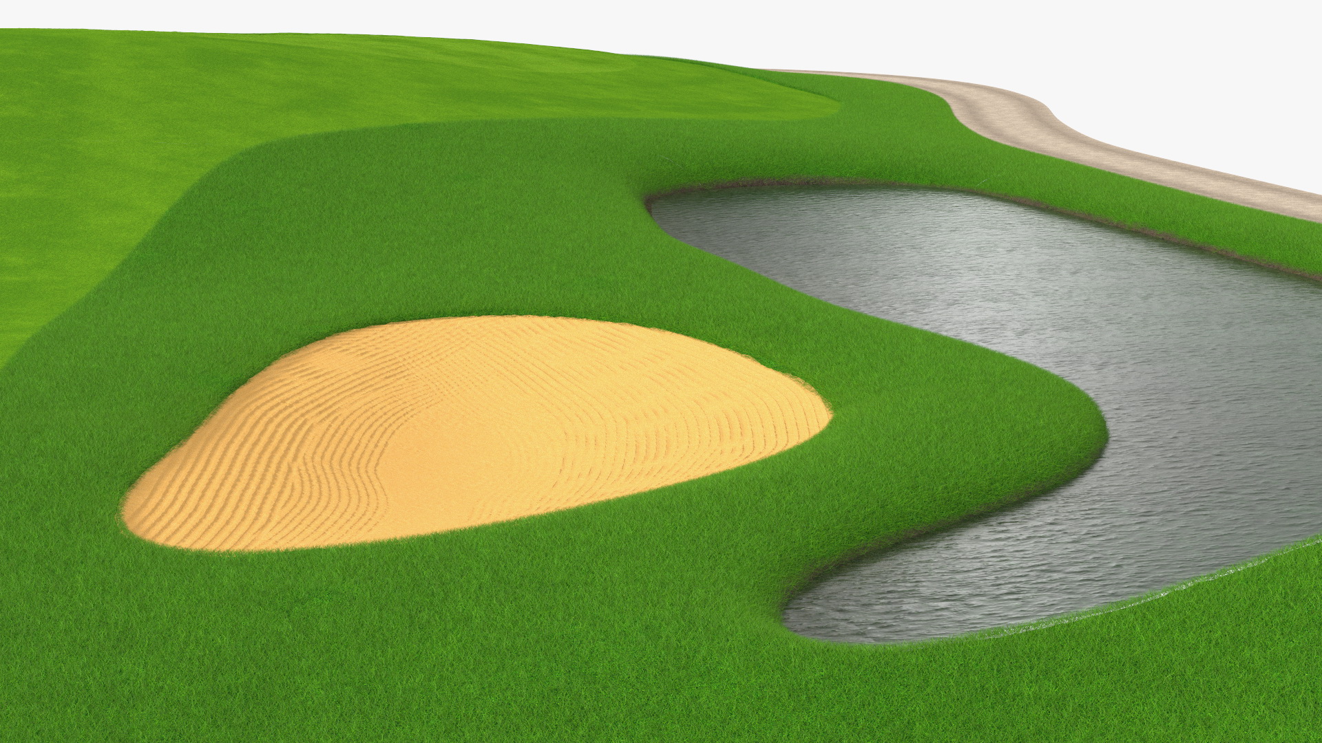 3D model Golf Course Fur