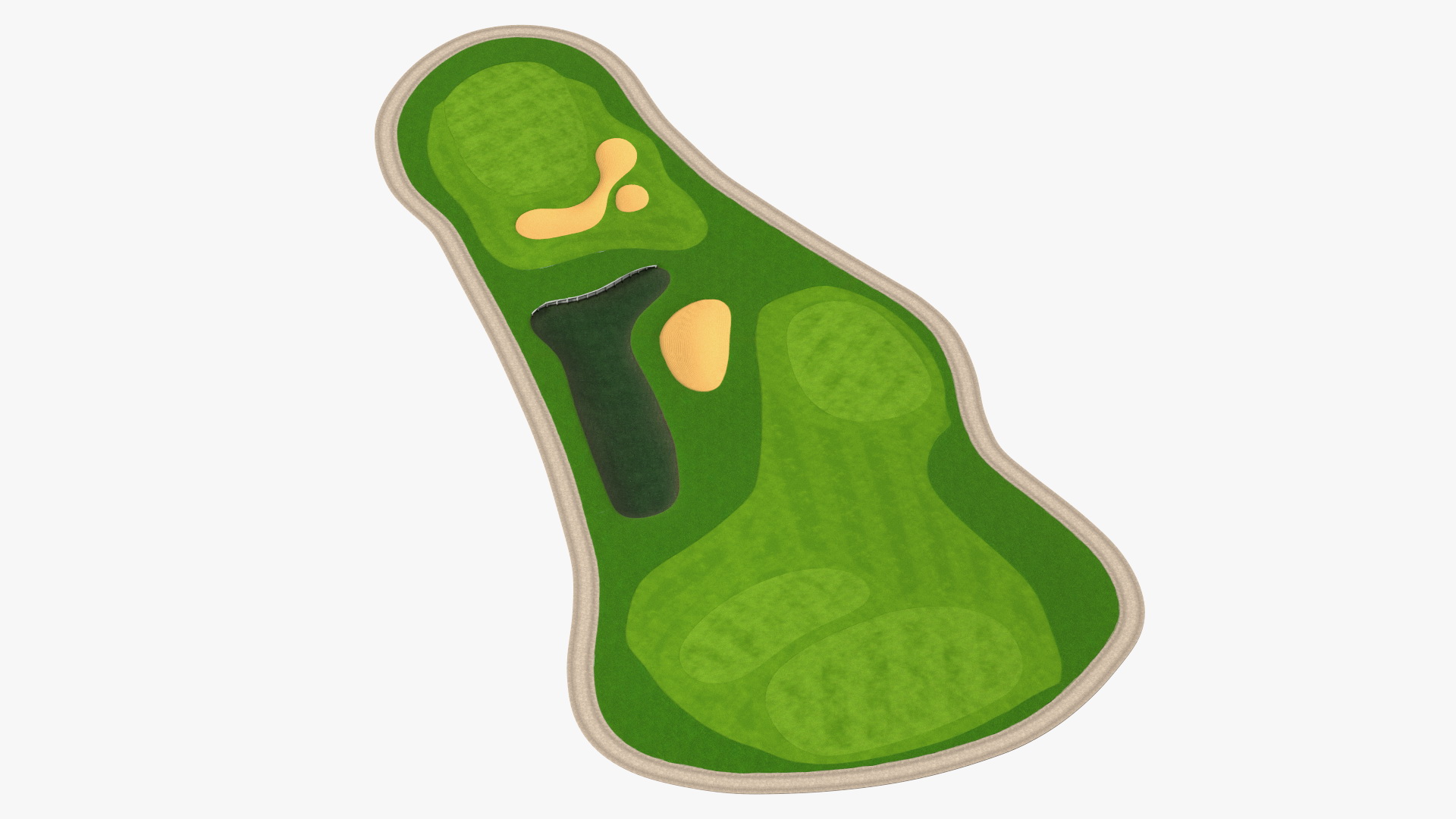 3D model Golf Course Fur
