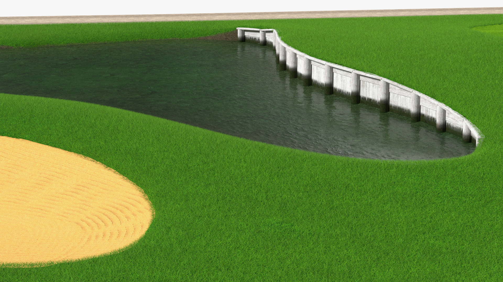 3D model Golf Course Fur