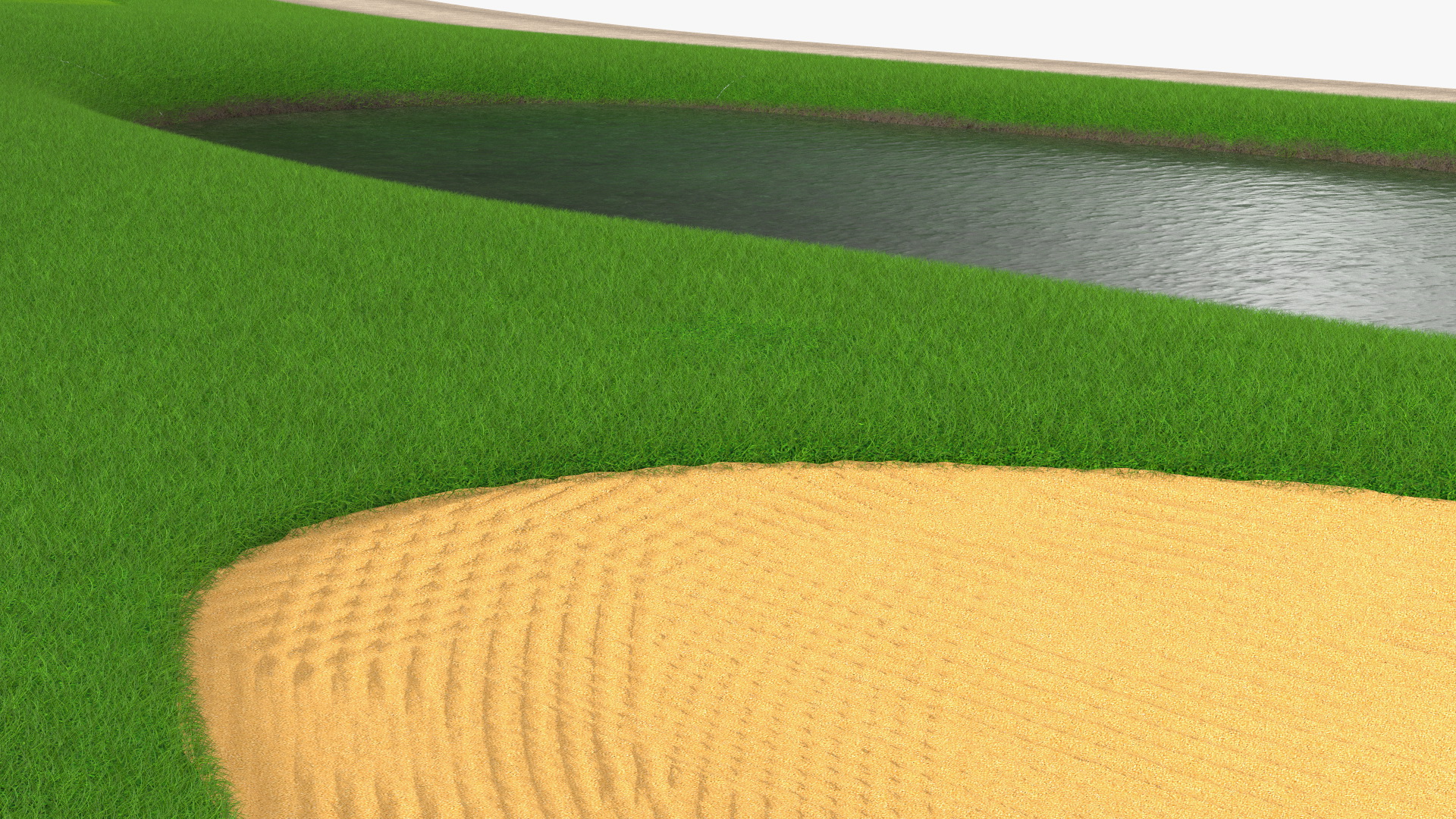 3D model Golf Course Fur