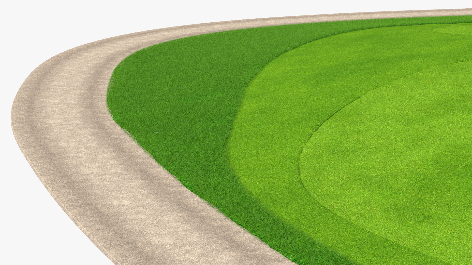 3D model Golf Course Fur