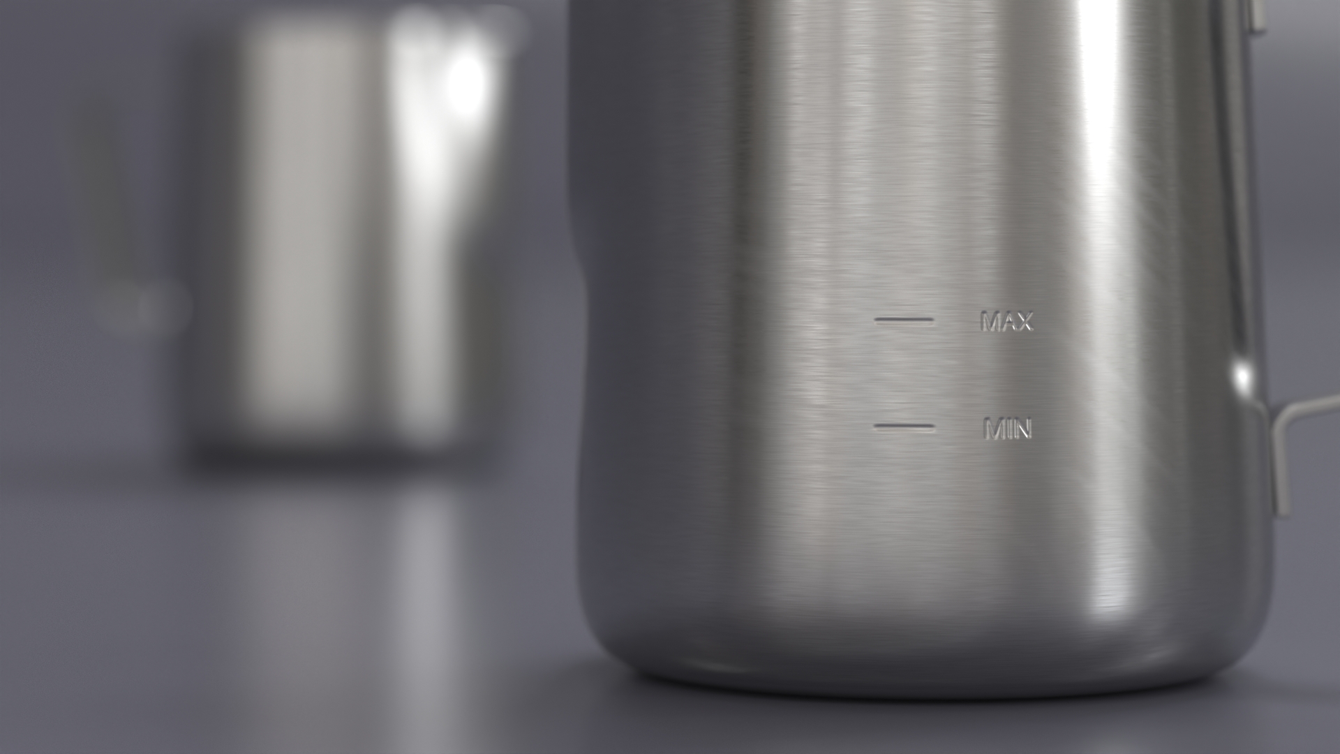 Milk Jug Stainless Steel 3D model