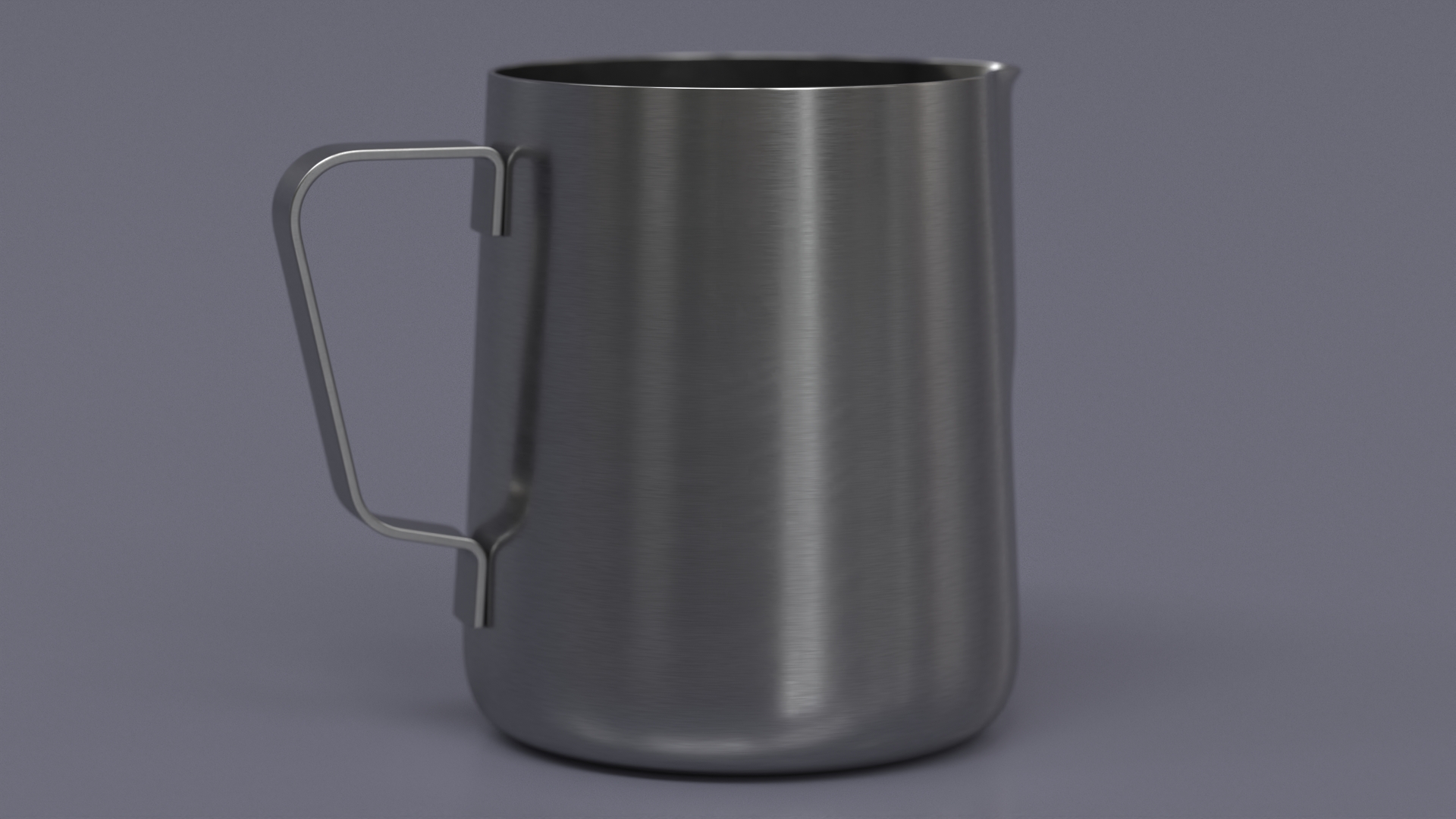 Milk Jug Stainless Steel 3D model
