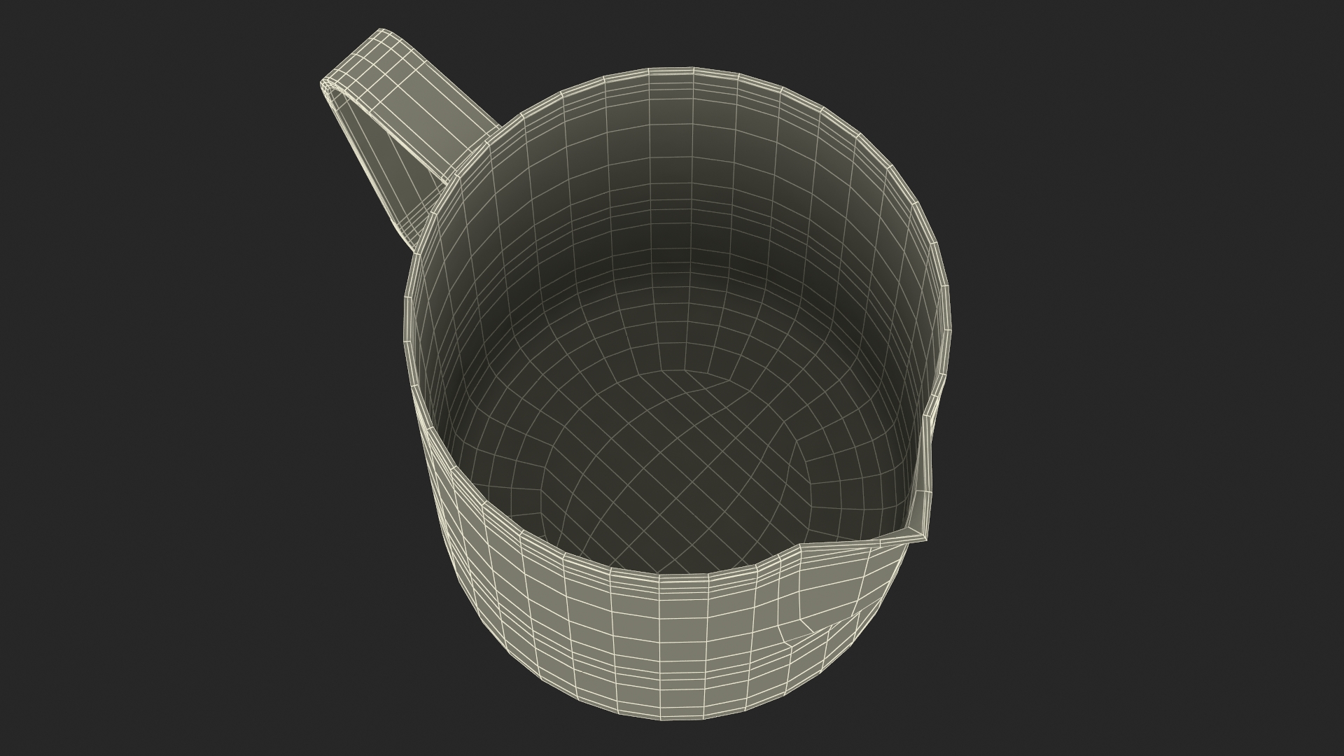 Milk Jug Stainless Steel 3D model