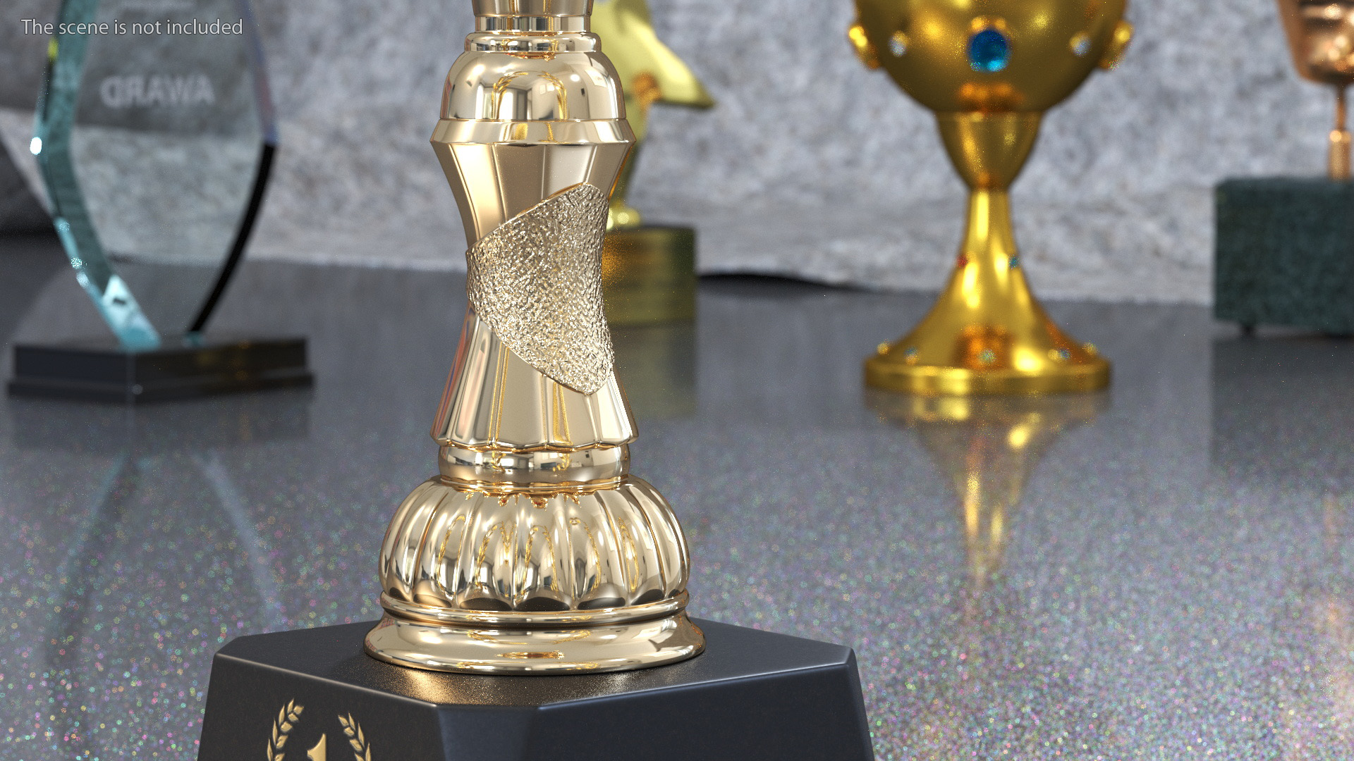 Sports Cup Trophy Gold 3D
