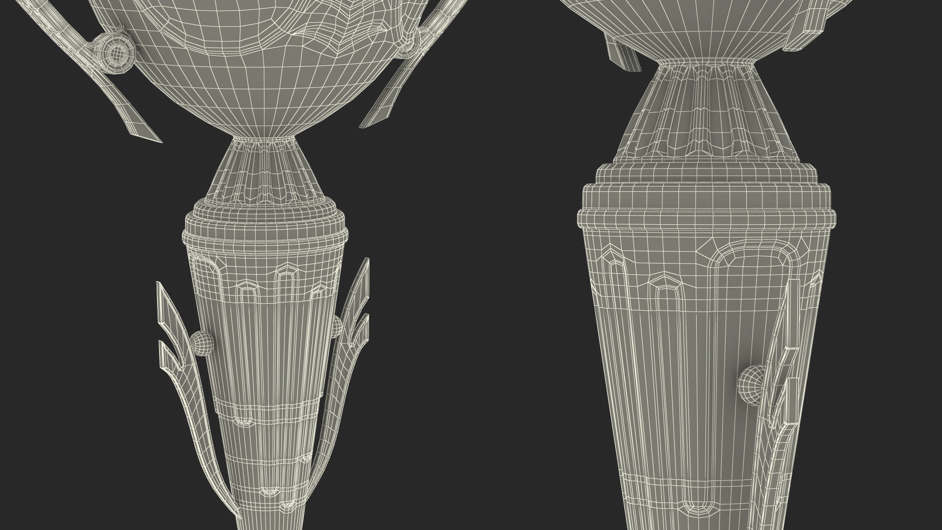 Sports Cup Trophy Gold 3D