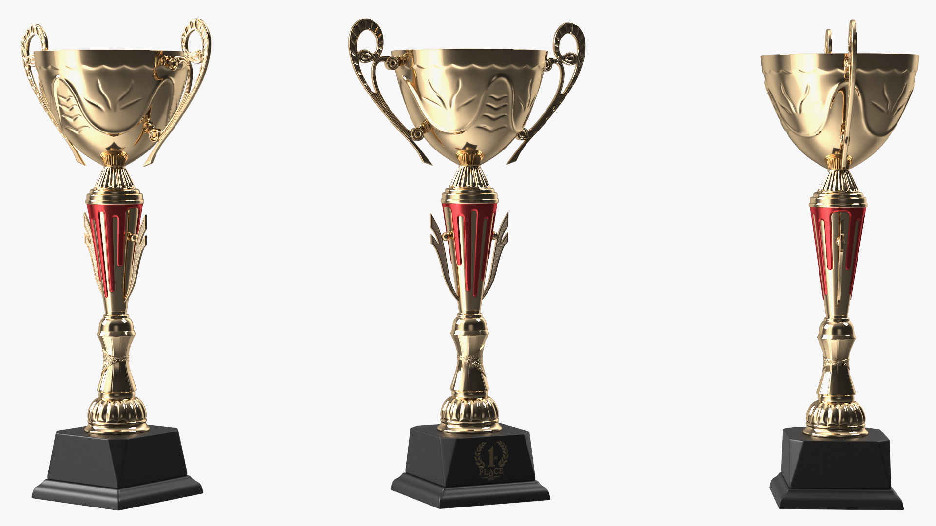 Sports Cup Trophy Gold 3D