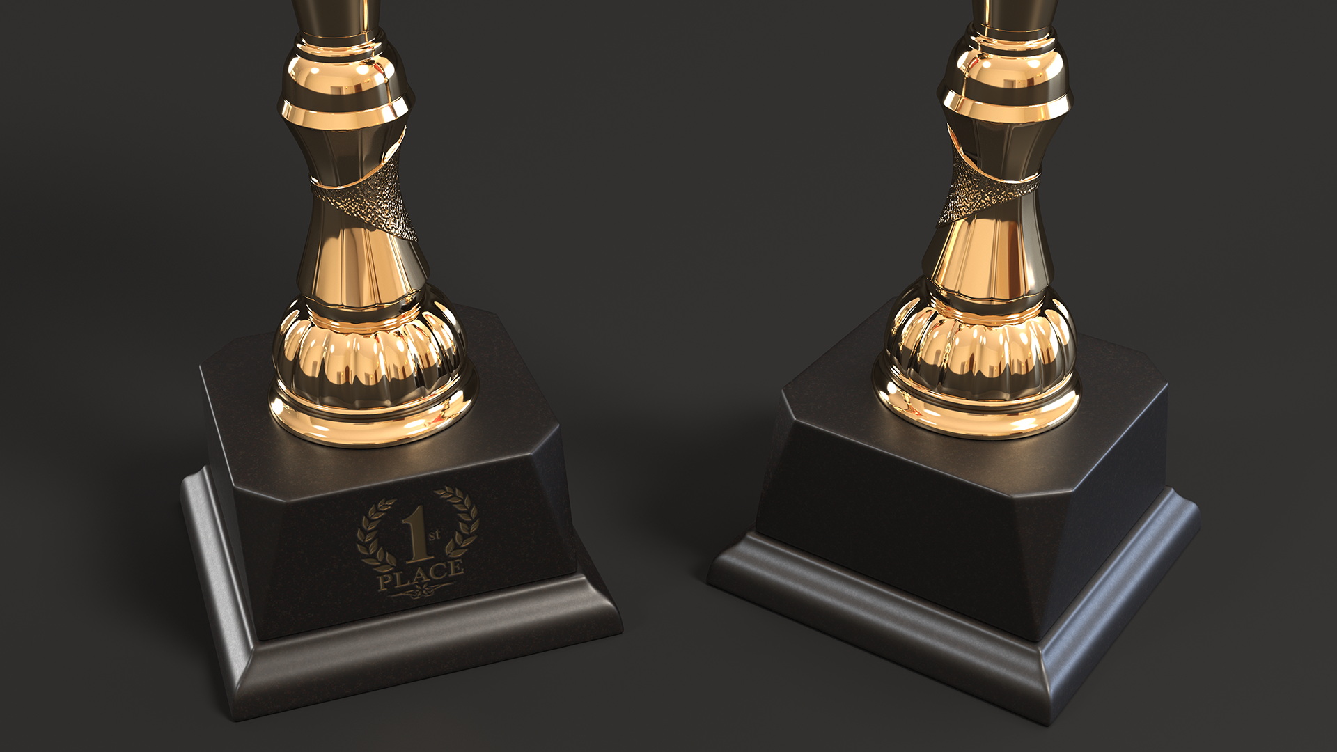 Sports Cup Trophy Gold 3D
