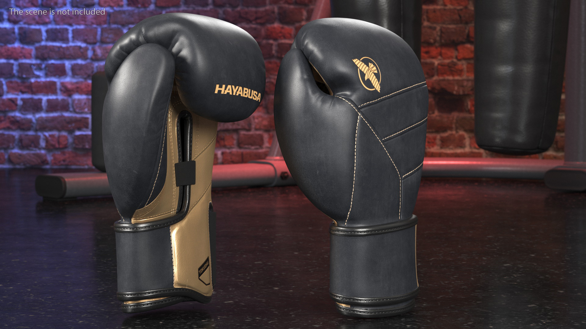 Hayabusa T3 LX Boxing Gloves Black 3D model