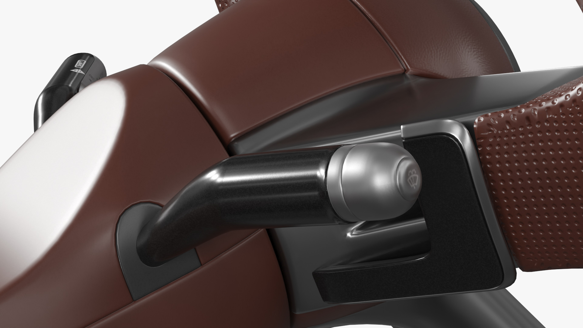 Modern Car Steering Wheel Brown - view 6