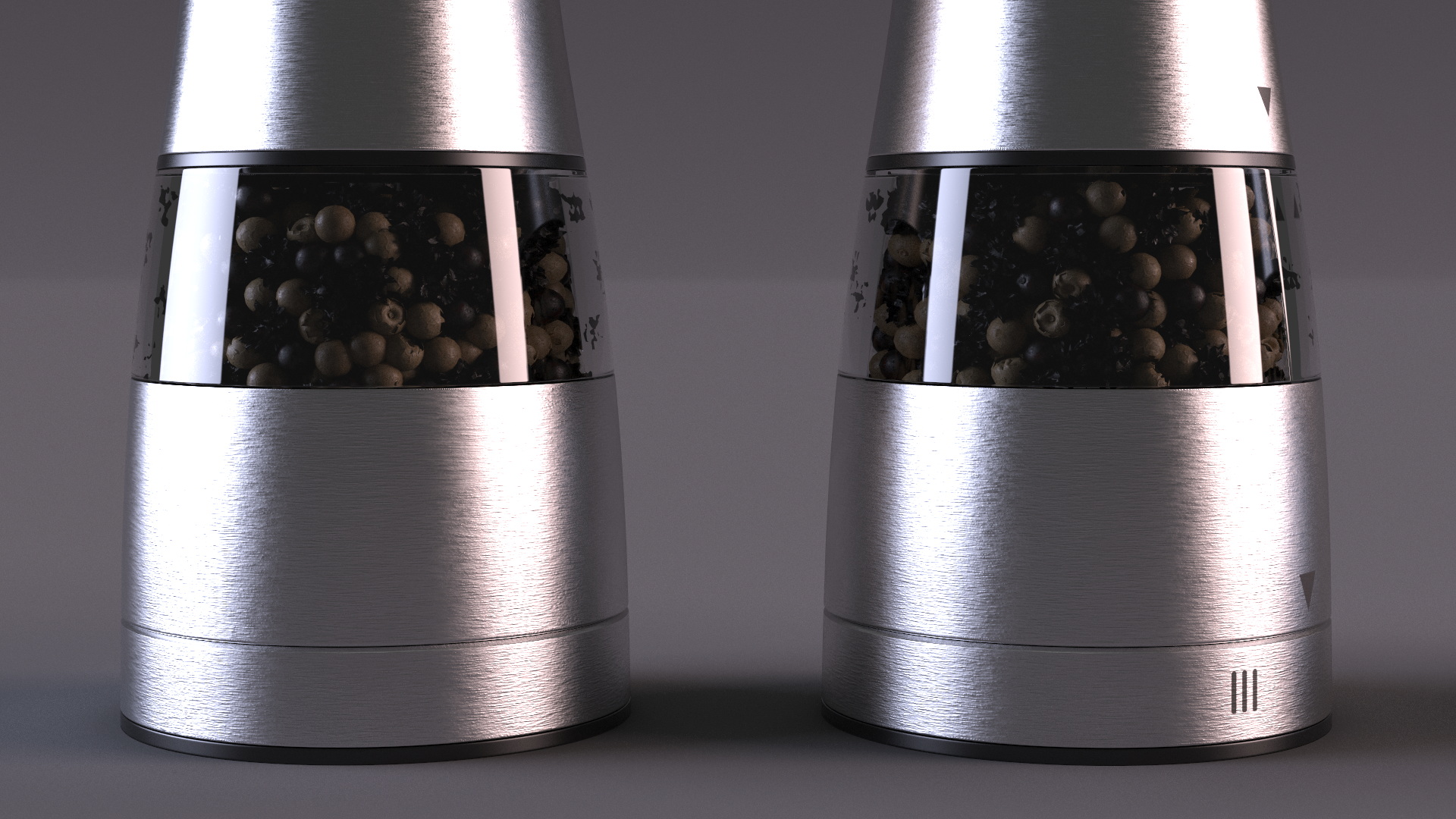 3D model Stainless Steel Pepper Grinder