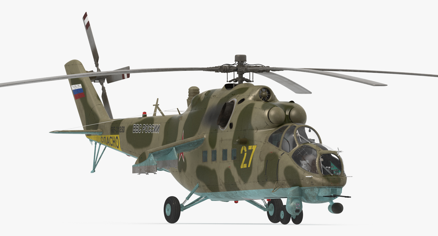 3D model Russian Helicopter Mi 35M