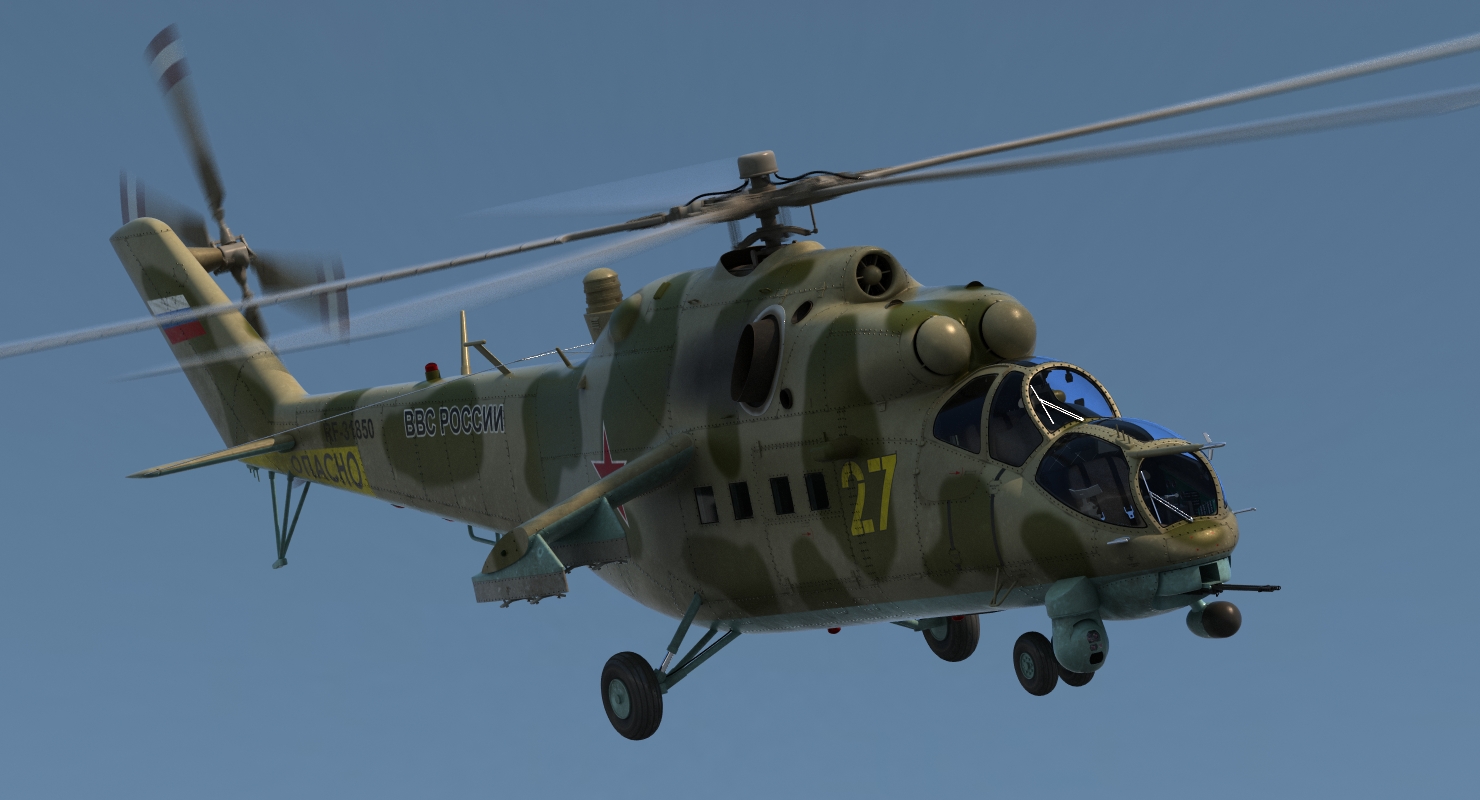 3D model Russian Helicopter Mi 35M