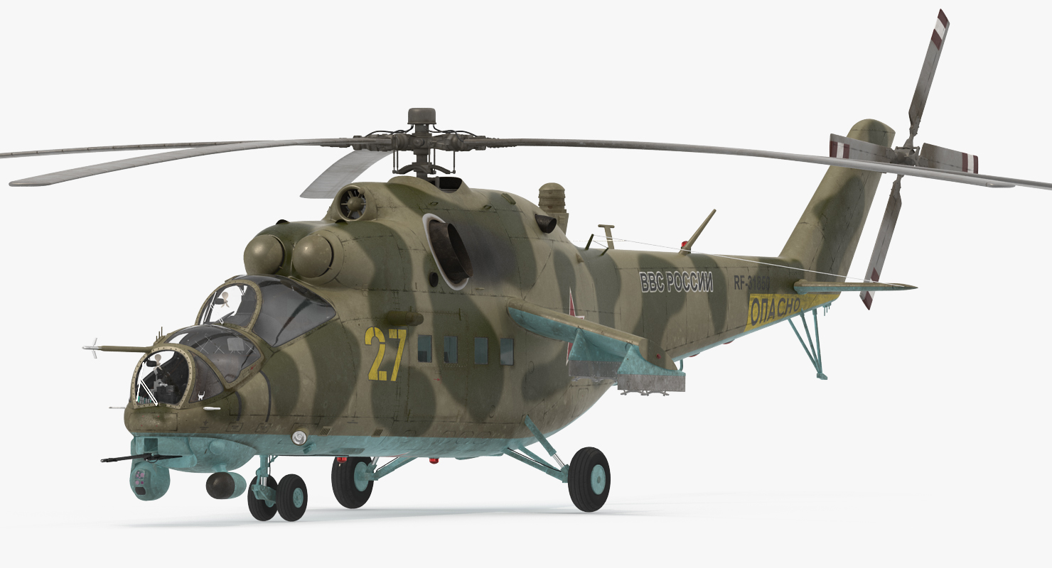 3D model Russian Helicopter Mi 35M