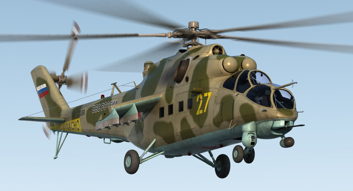3D model Russian Helicopter Mi 35M
