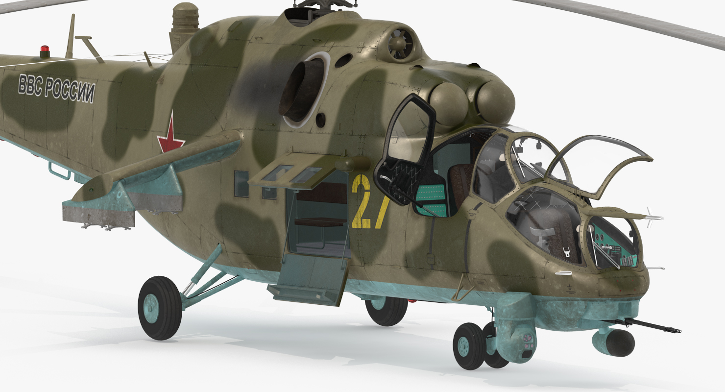 3D model Russian Helicopter Mi 35M