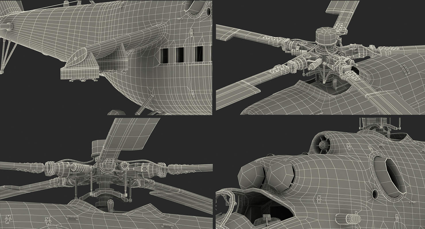 3D model Russian Helicopter Mi 35M