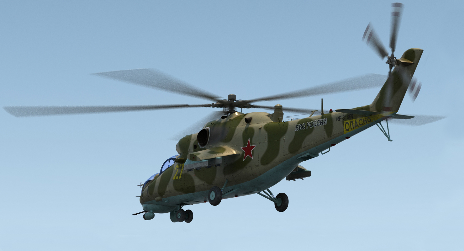3D model Russian Helicopter Mi 35M