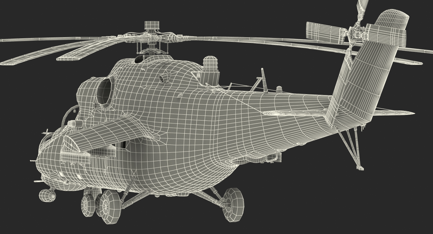3D model Russian Helicopter Mi 35M
