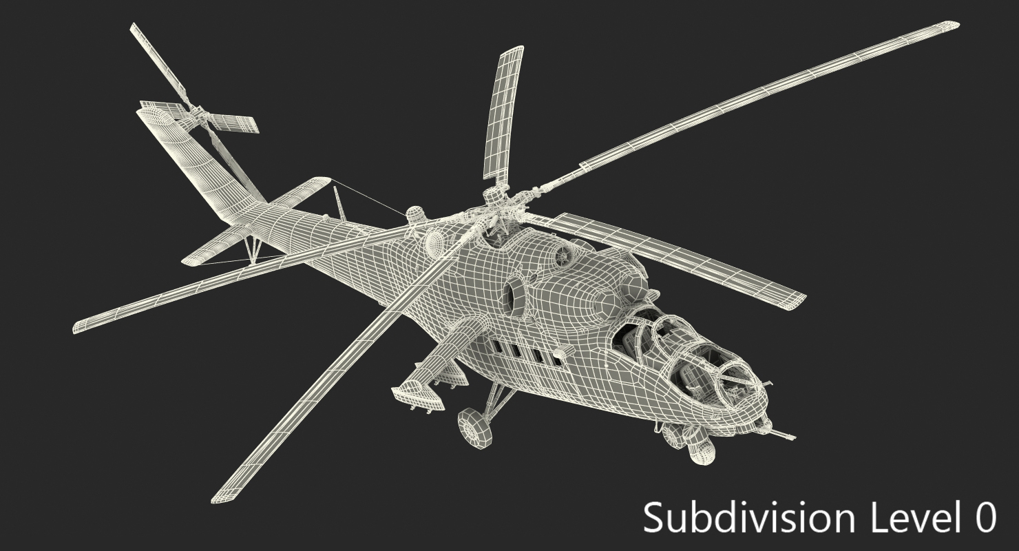 3D model Russian Helicopter Mi 35M