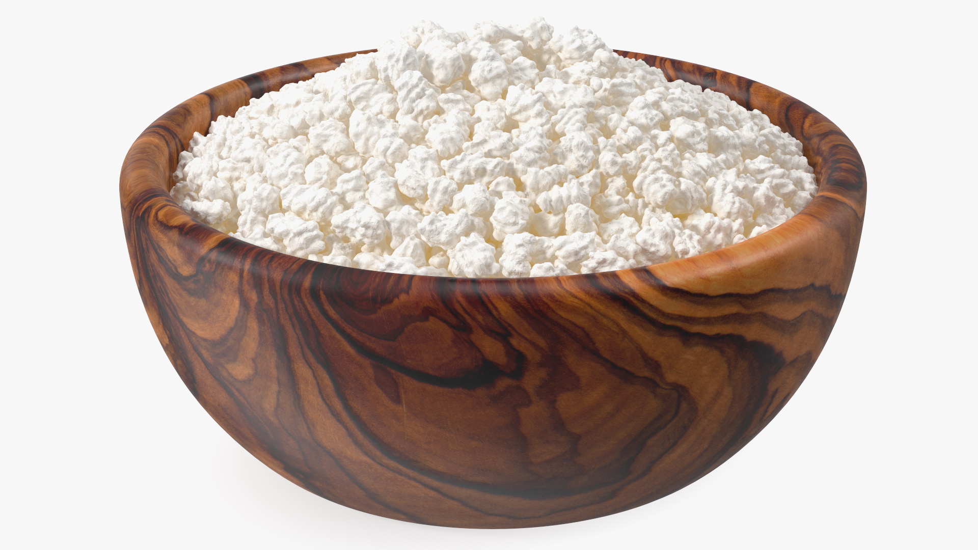 Cottage Cheese Wood Bowl 3D model
