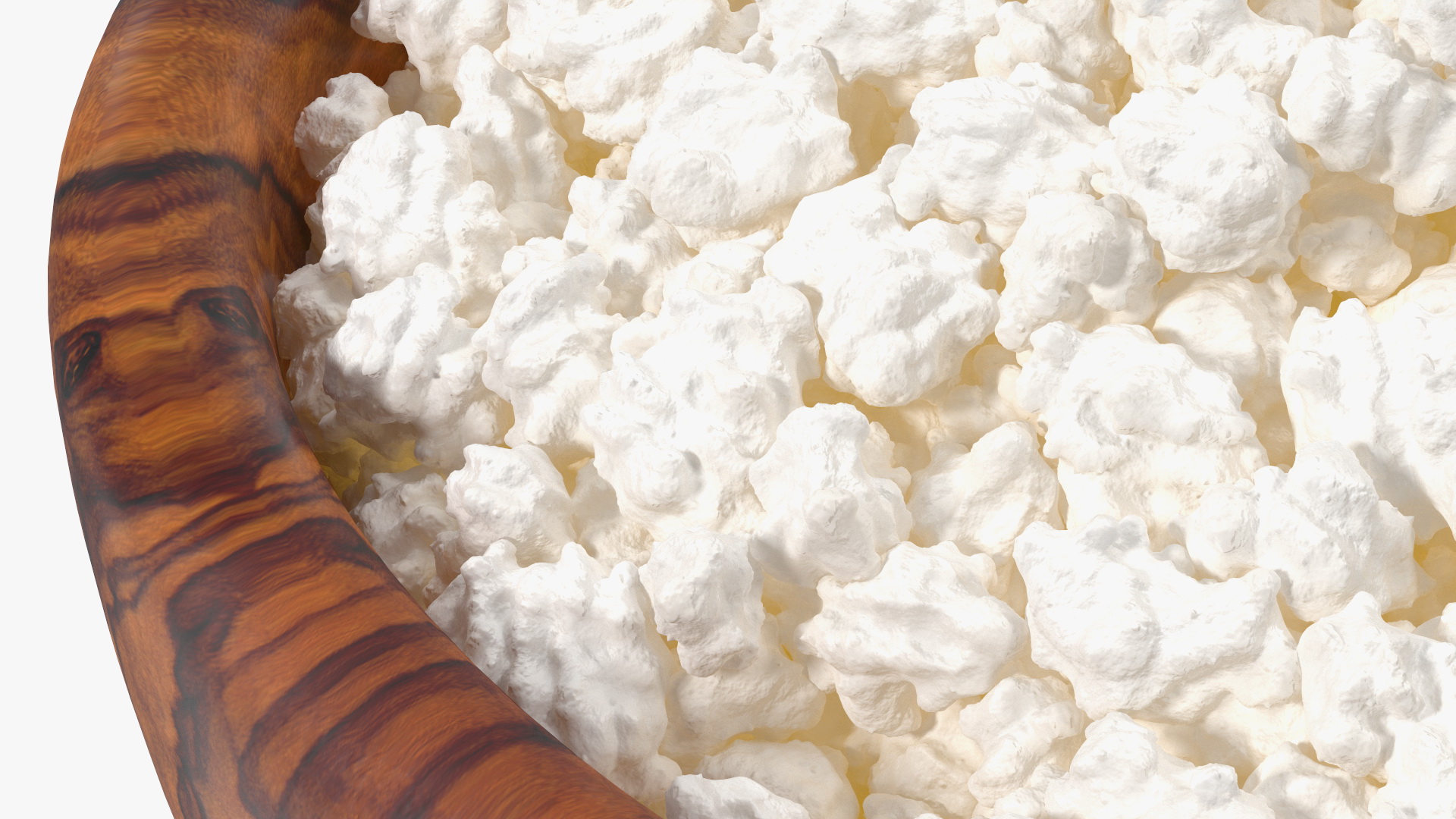Cottage Cheese Wood Bowl 3D model