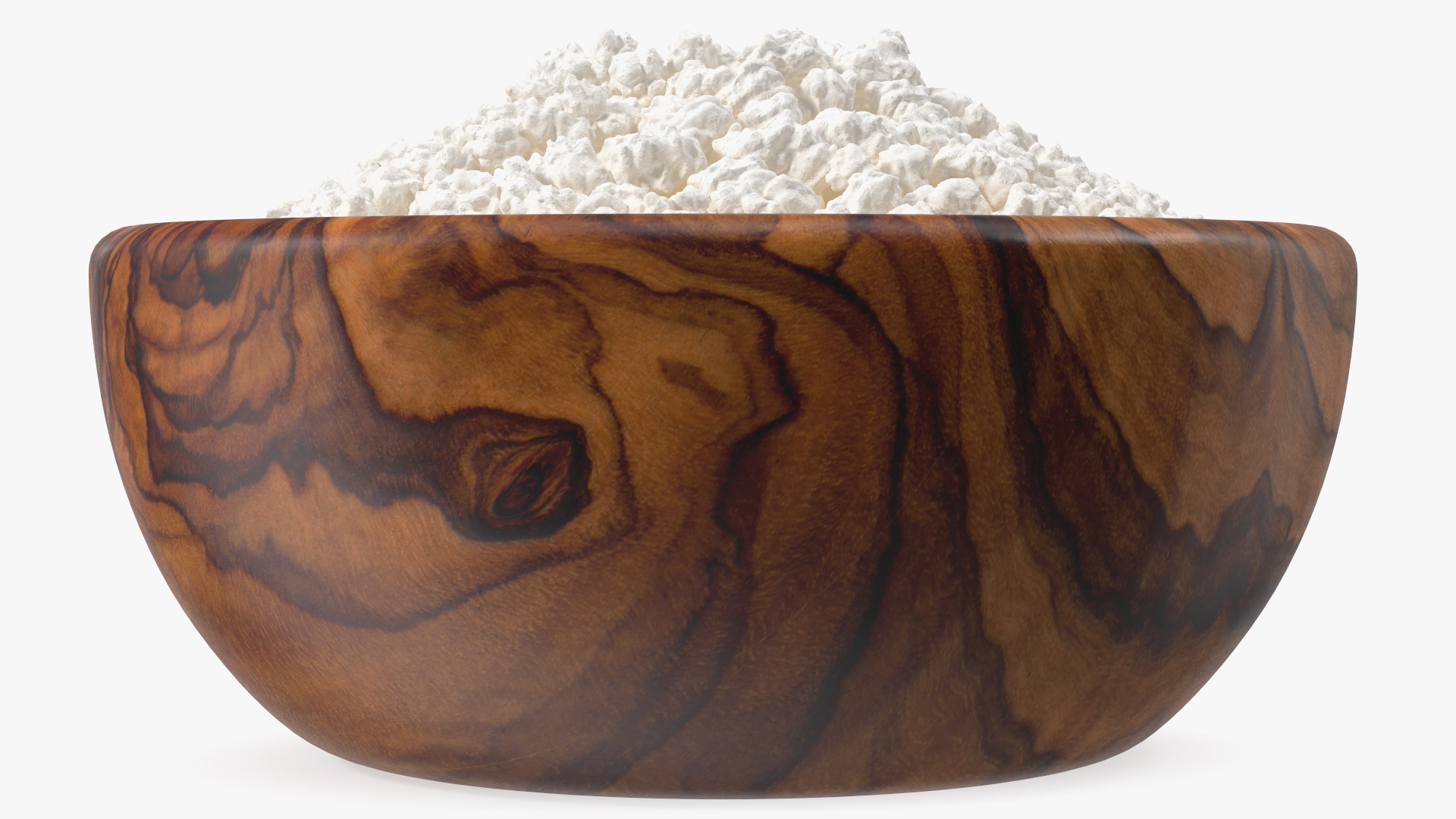 Cottage Cheese Wood Bowl 3D model
