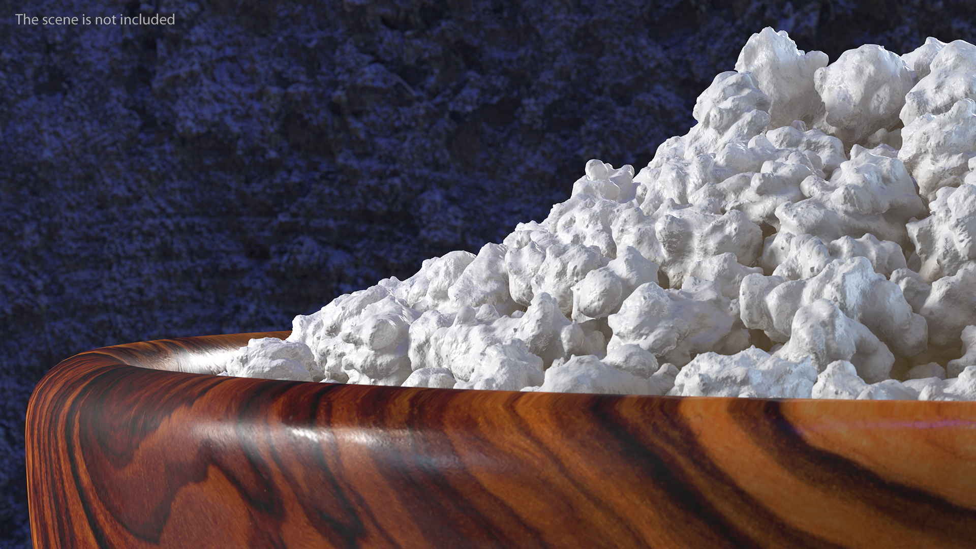 Cottage Cheese Wood Bowl 3D model