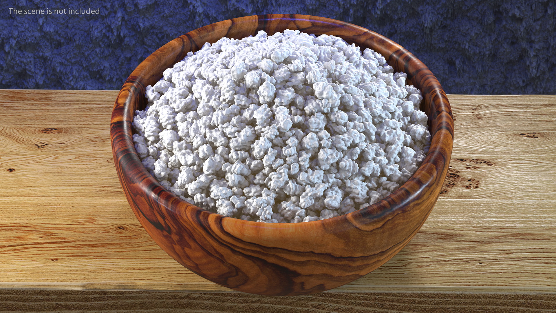Cottage Cheese Wood Bowl 3D model
