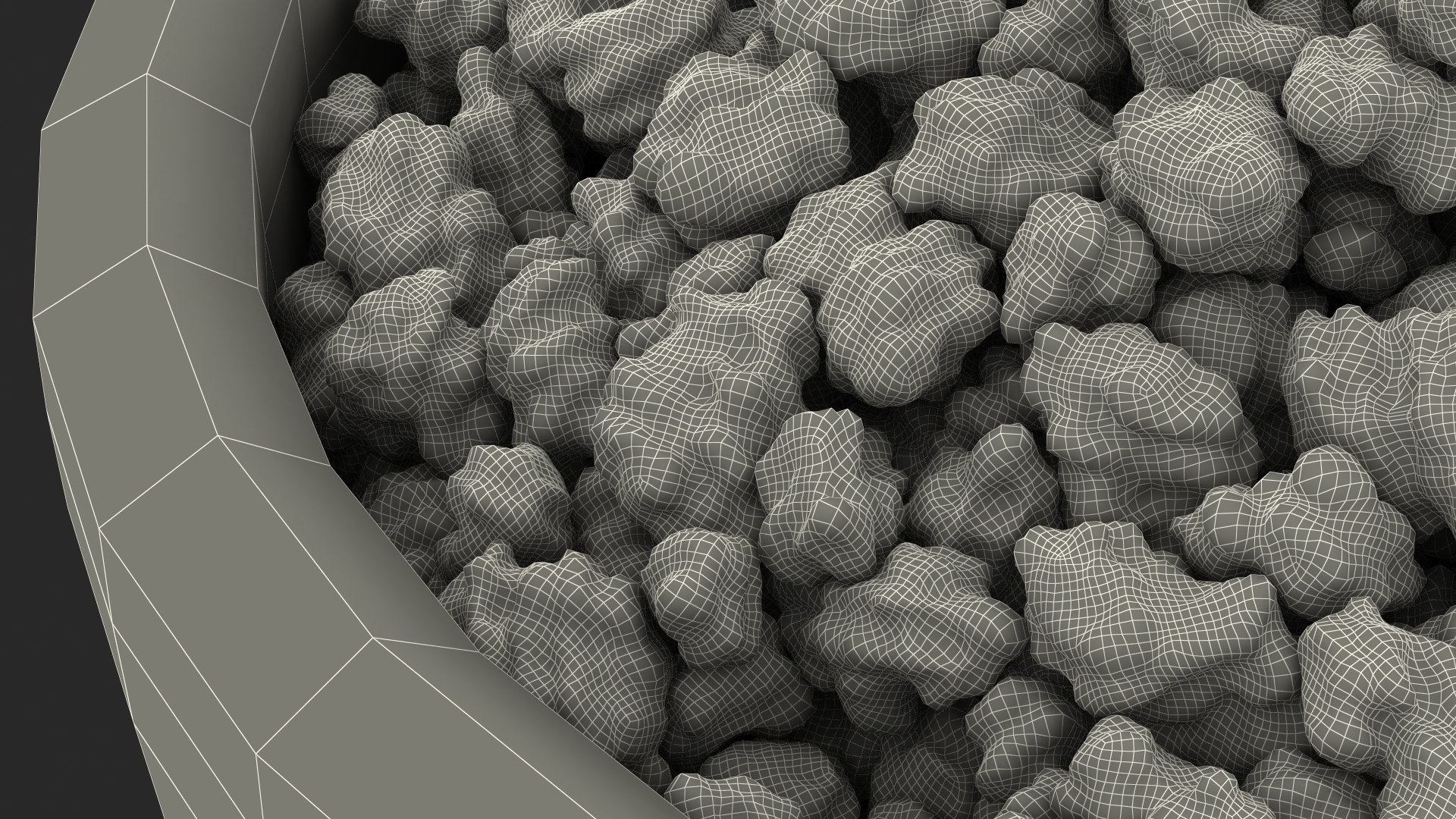 Cottage Cheese Wood Bowl 3D model