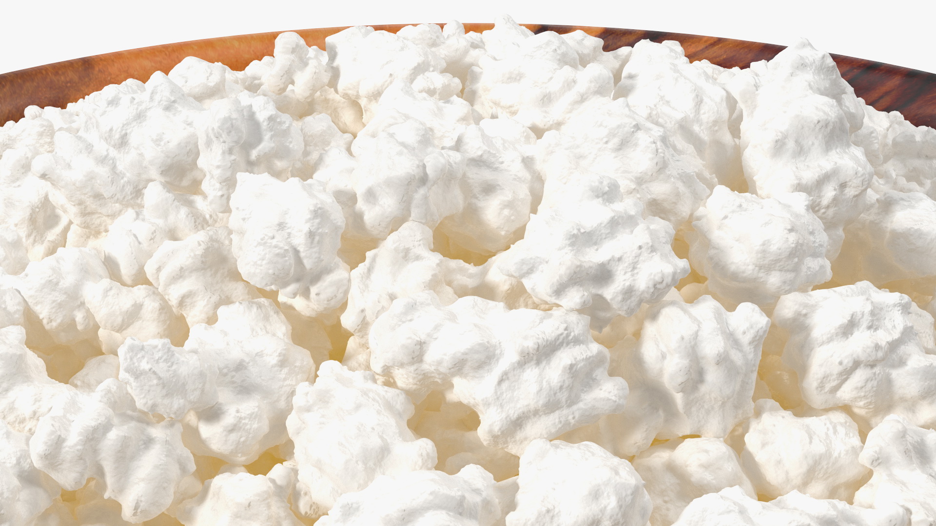 Cottage Cheese Wood Bowl 3D model