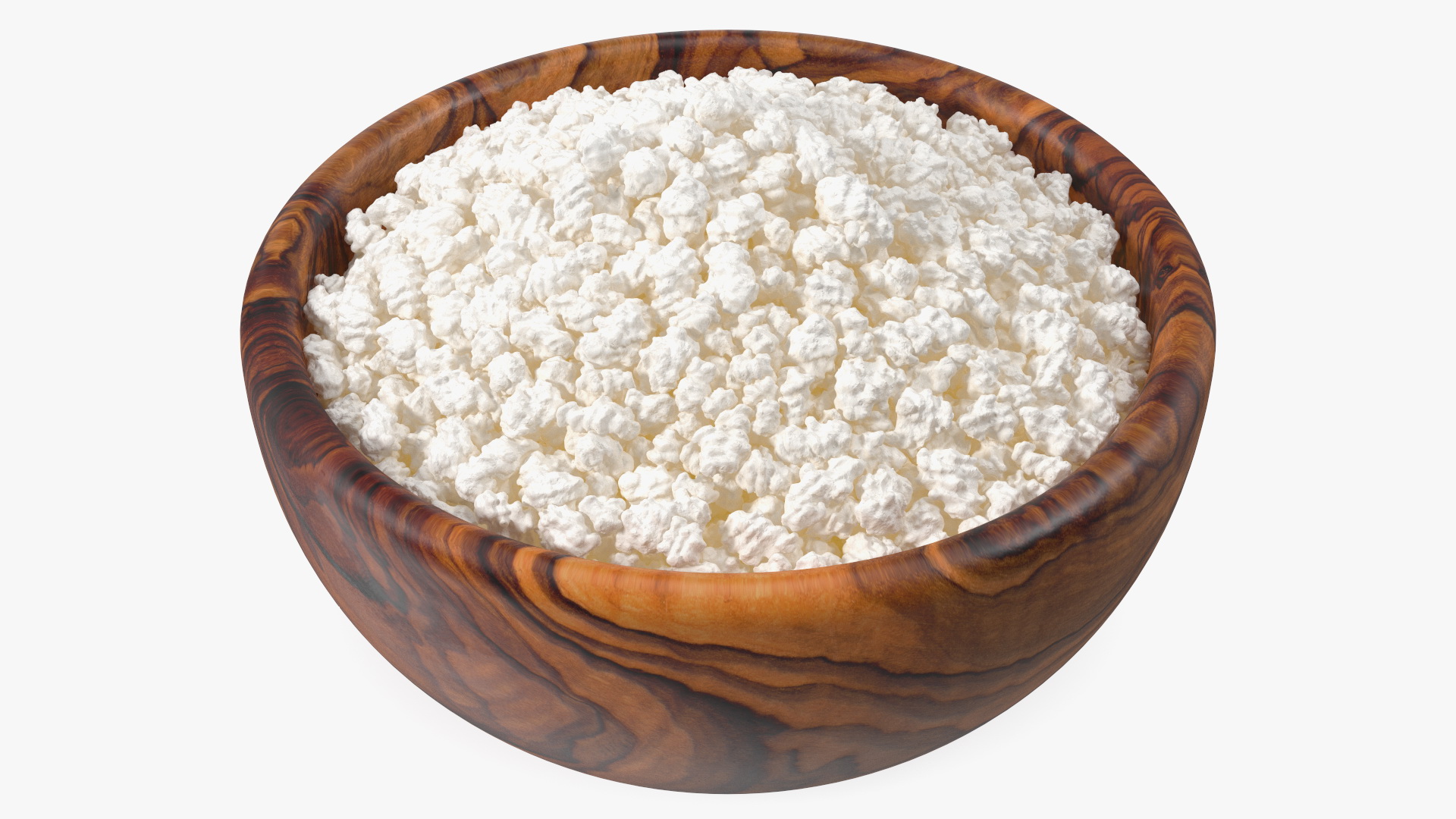 Cottage Cheese Wood Bowl 3D model