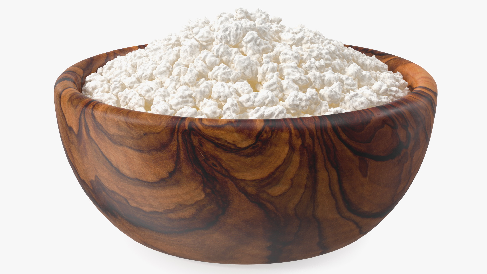 Cottage Cheese Wood Bowl 3D model