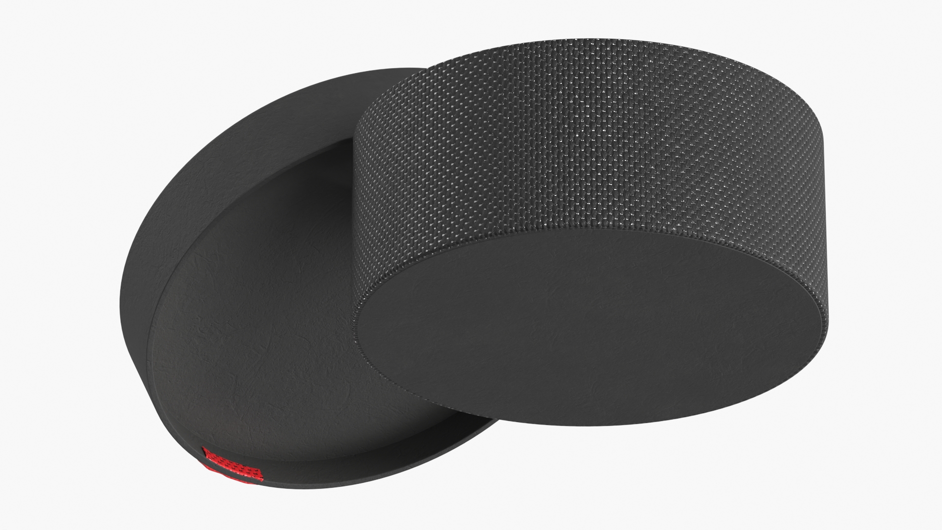 Woven Oval Gift Box Black Red - view 5