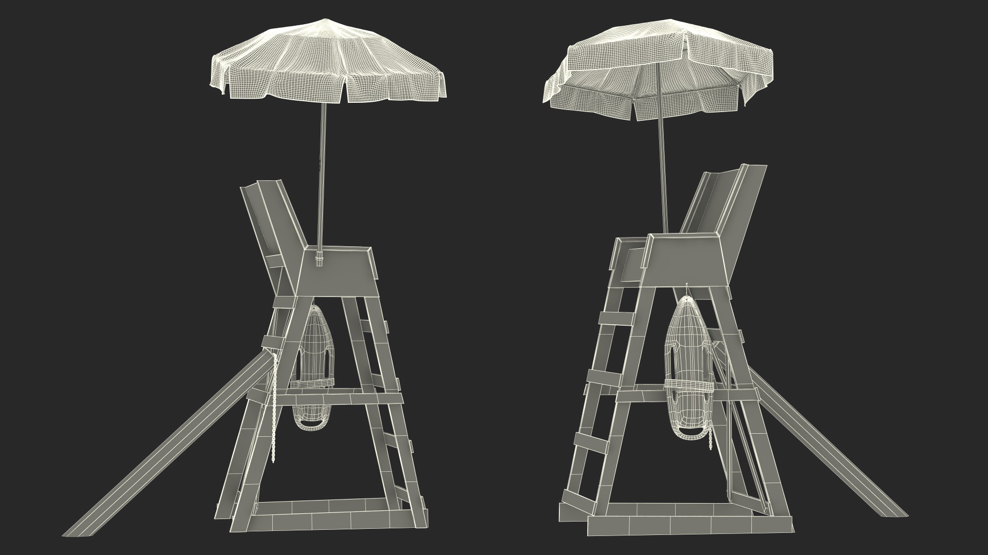 3D model Lifeguard Chair