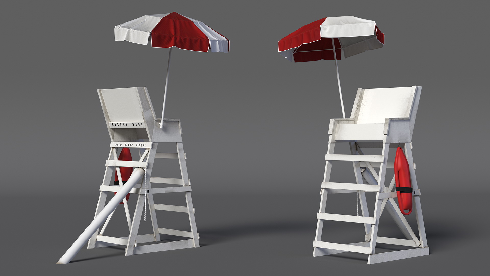 3D model Lifeguard Chair