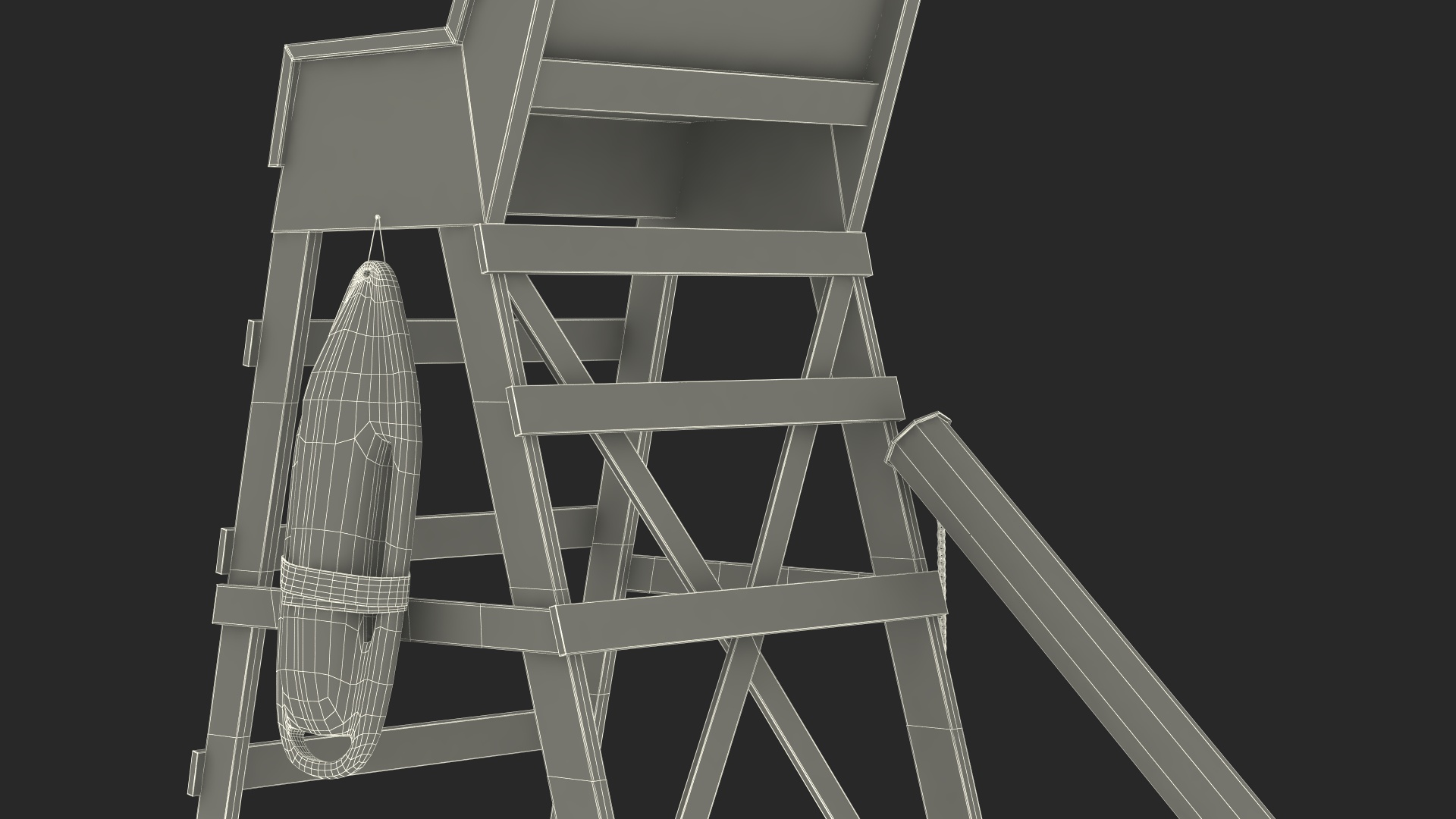3D model Lifeguard Chair