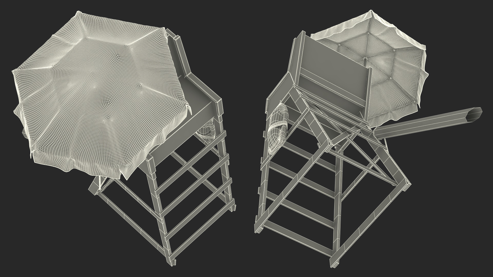3D model Lifeguard Chair