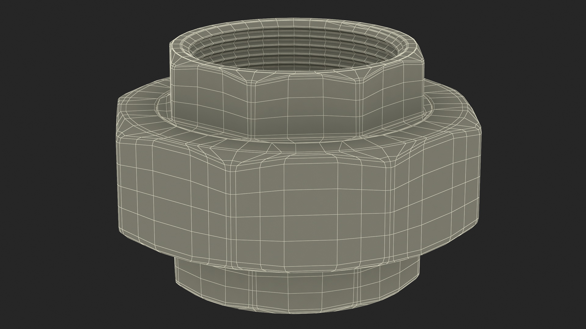 Fitting Union SS304 3D model