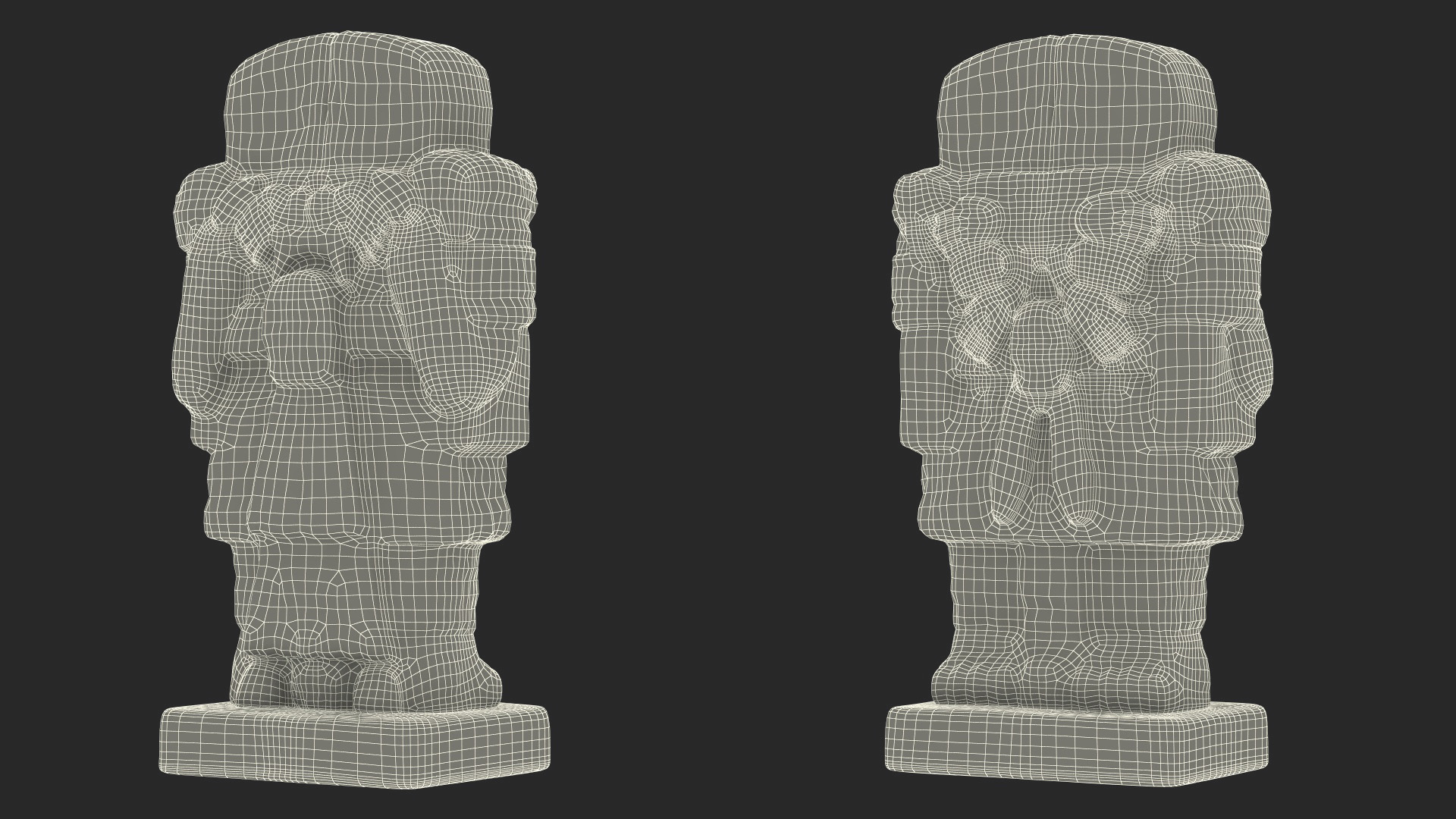 3D Coatlicue Aztec Decorative Statue for 3D Print
