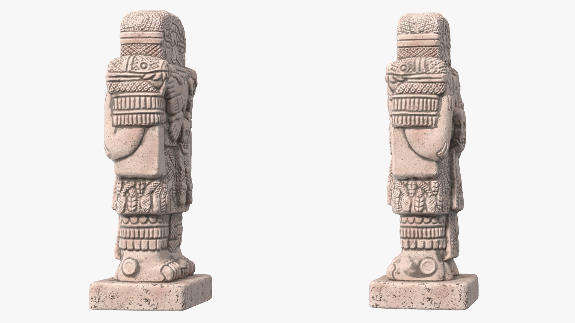 3D Coatlicue Aztec Decorative Statue for 3D Print