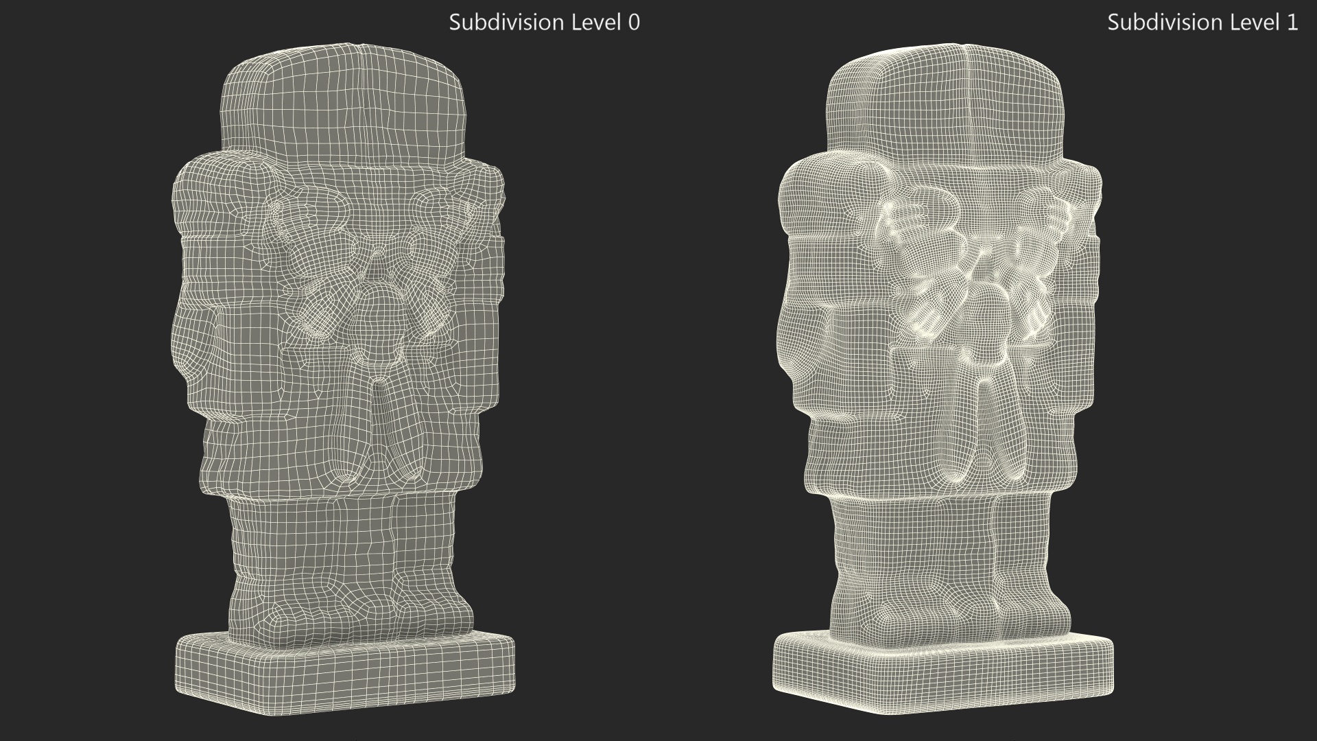 3D Coatlicue Aztec Decorative Statue for 3D Print