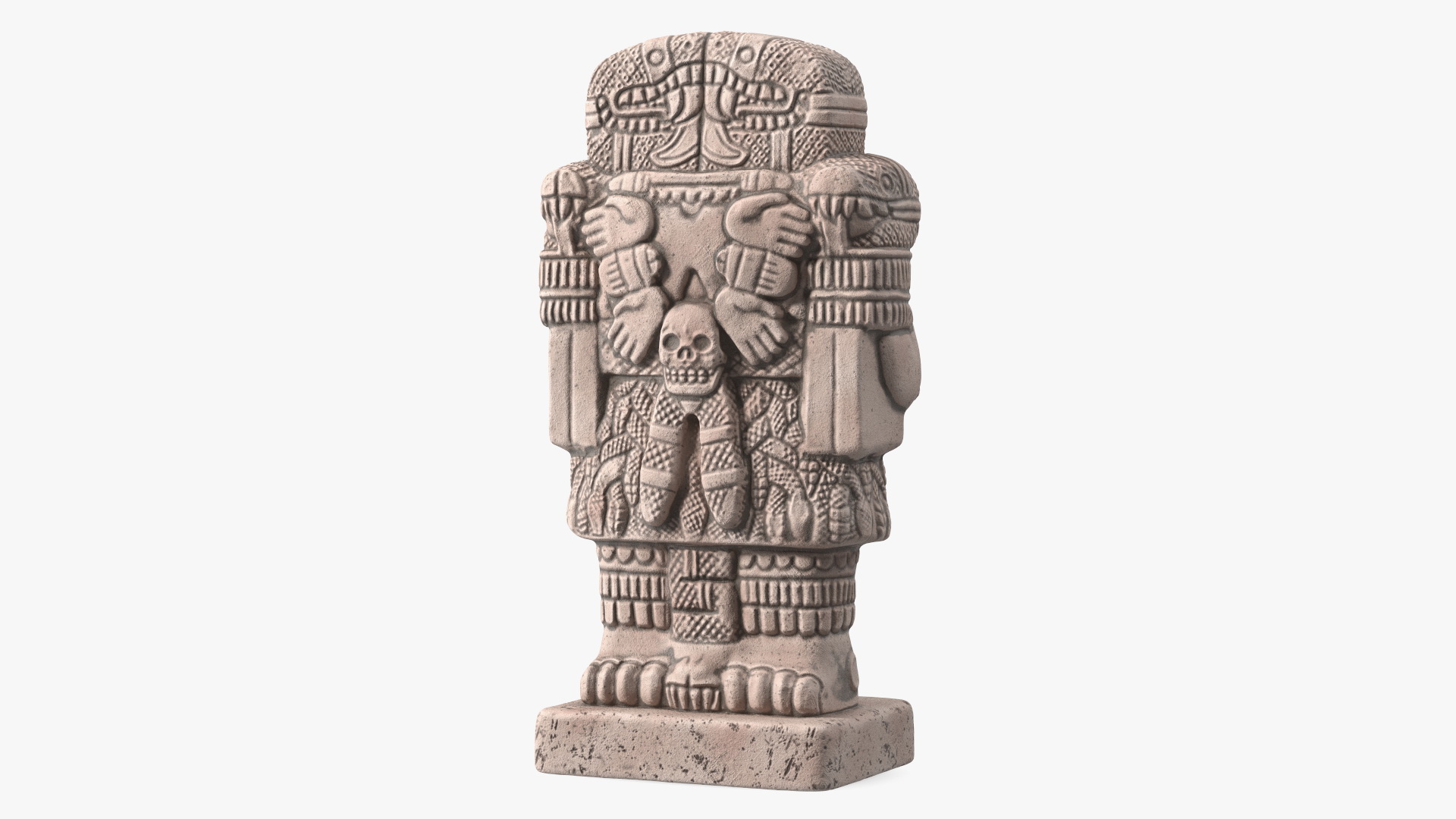 3D Coatlicue Aztec Decorative Statue for 3D Print