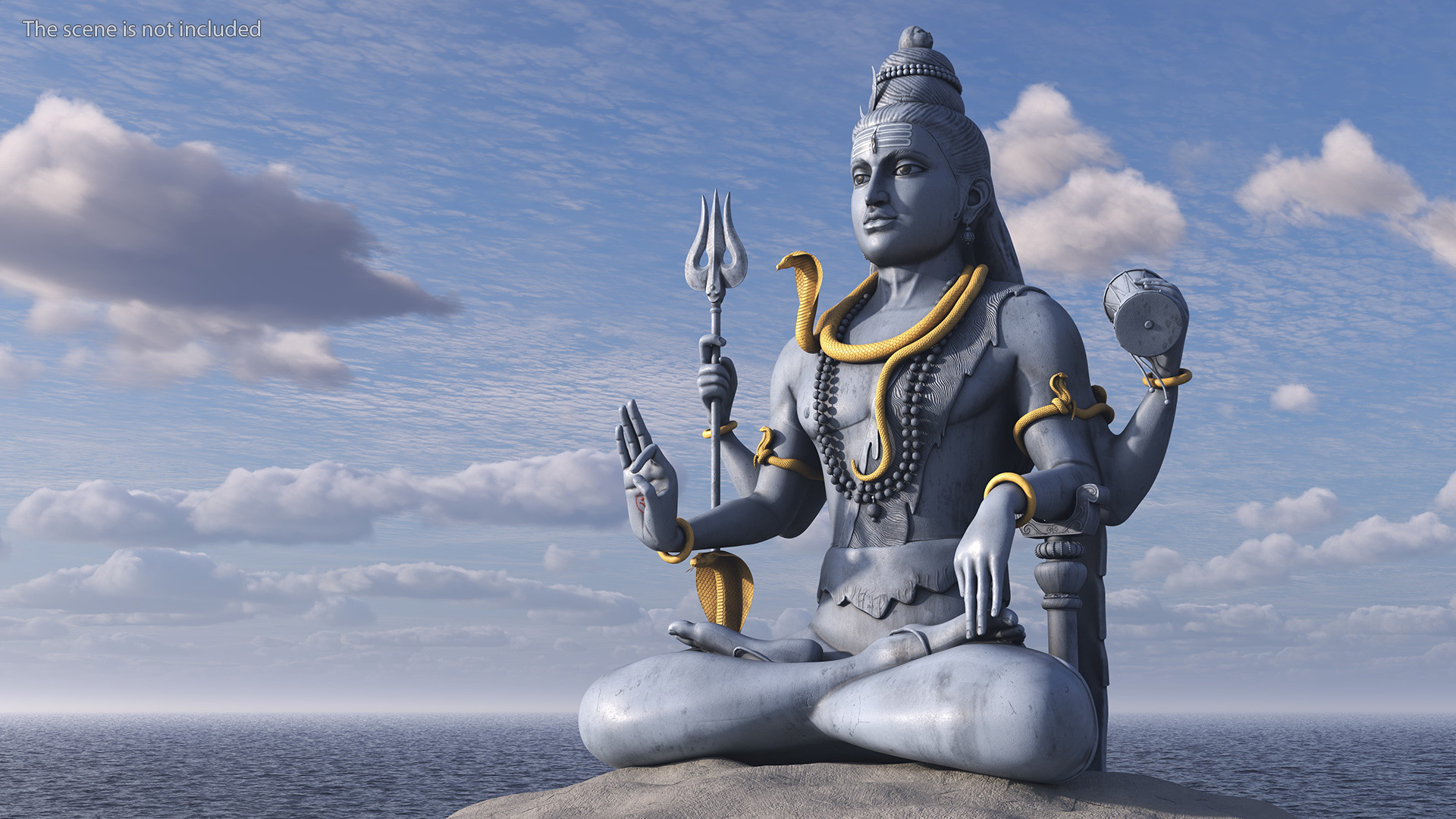 3D Shiva of Murudeshwara Statue model
