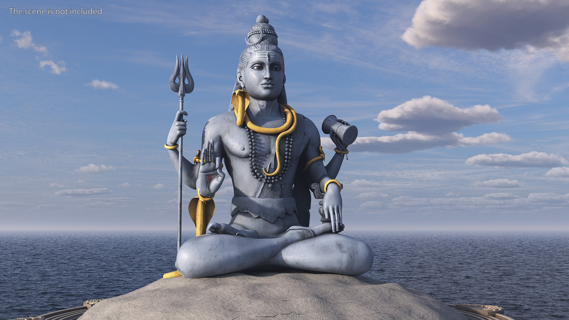 3D Shiva of Murudeshwara Statue model